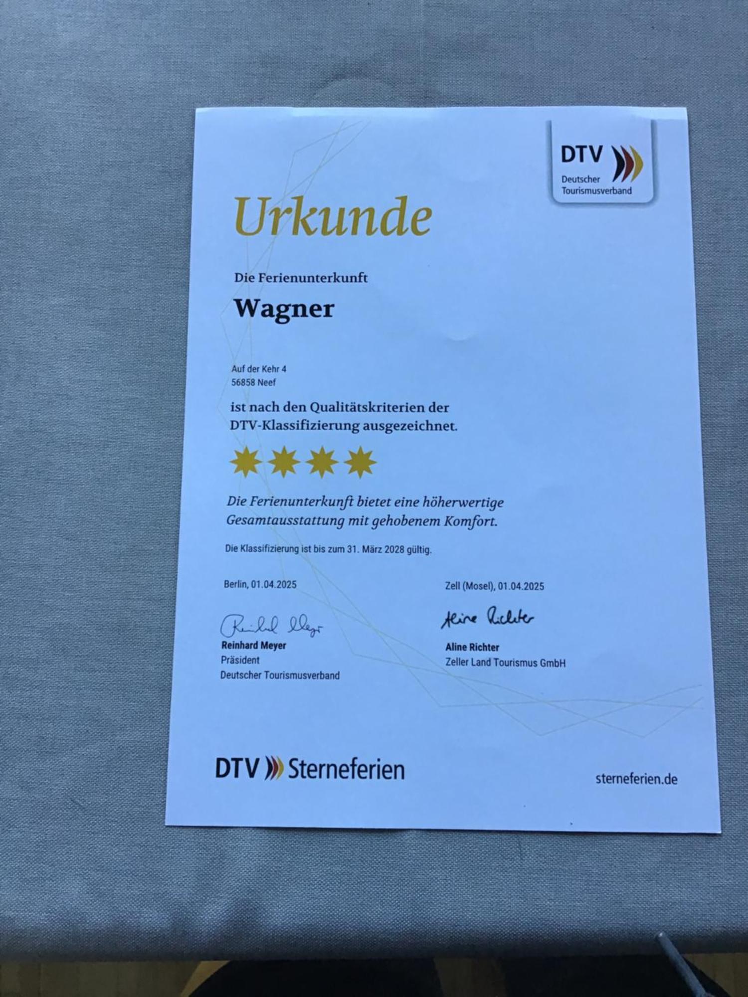 Ferienwohnung Wagner 4 Sterne Neef 외부 사진